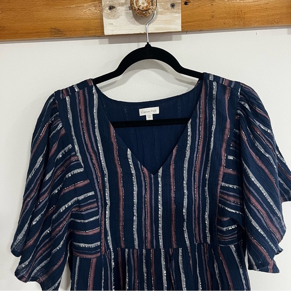 Garnet Hill Lola Shimmering Organic Cotton Dress - Picture 4 of 13